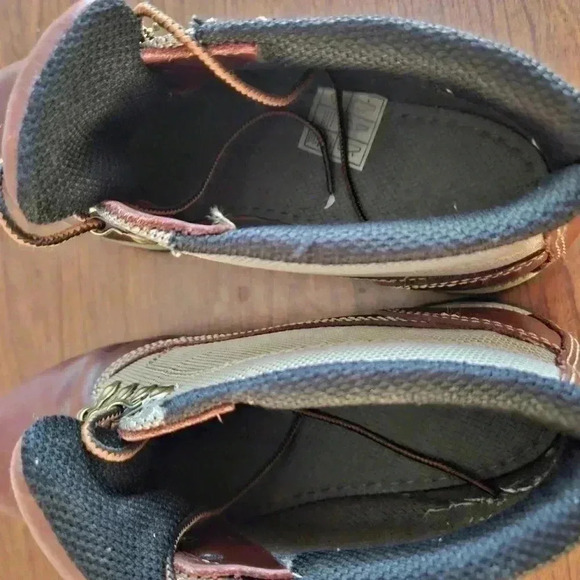 Timberland Burgundy and Tan Hiking Boots SIZE 7 M - Picture 8 of 11